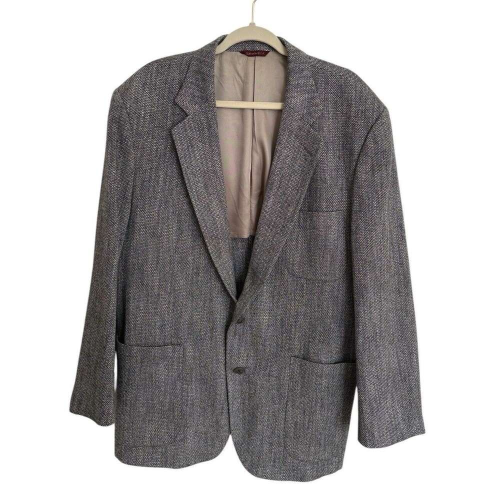 Joseph and Feiss Dillard's Sports Coat Men’s 48 Regular Gray Tweed Blazer USA